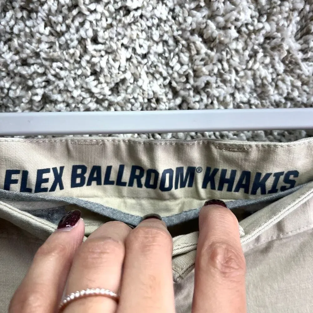 Duluth Trading Co‎ Pants Men’s 36x32 Flex Ballroom Trim Fit Tan Khaki